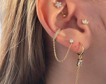 Rook piercing, stainless steel rook piercing, stainless steel jewelry