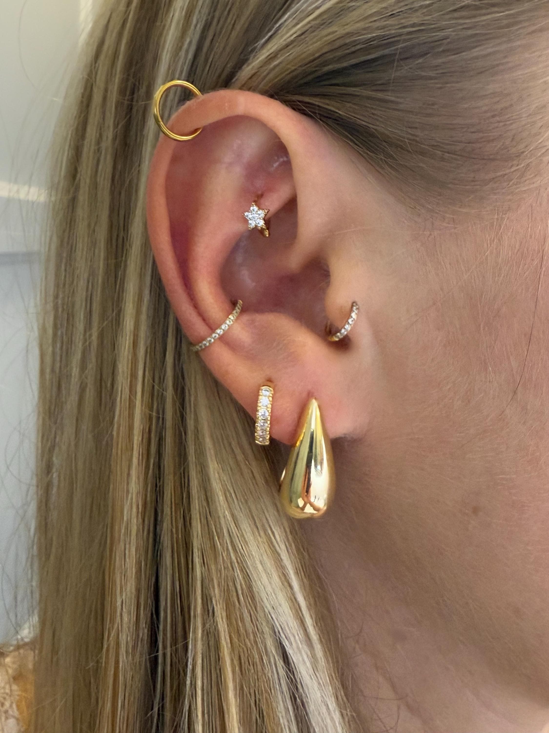 Rook piercing, stainless steel rook piercing, stainless steel jewelry