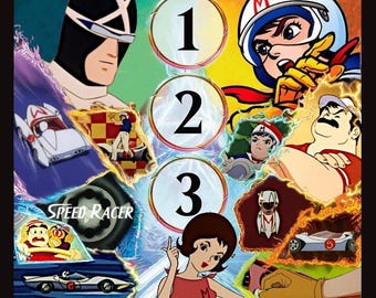 Vintage Speed Racer T Shirt 00s Speed Racer Racing Manga T