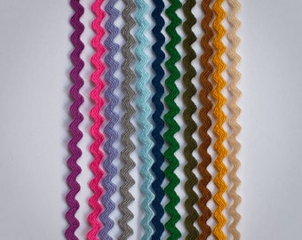 Mini Ric Rac Trim: Fall Colors Bundle, 1/8 inch, 22 Yards Total