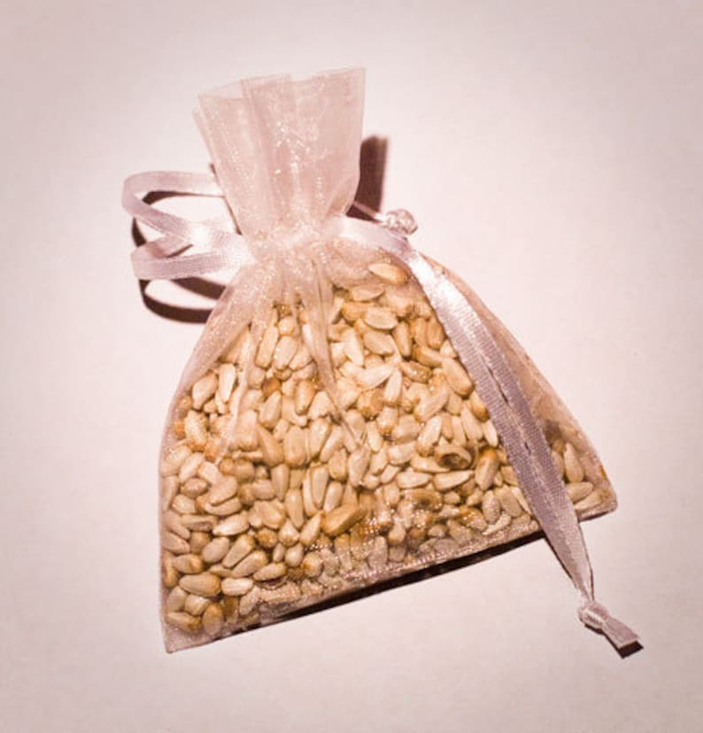 60 Wedding Favor Bird Seed Bags Your Choice of Organza Bag Etsy