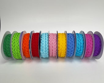Puppy Special, 10 Spools of Ric Rac, 25 yards each, 3/8ths inch