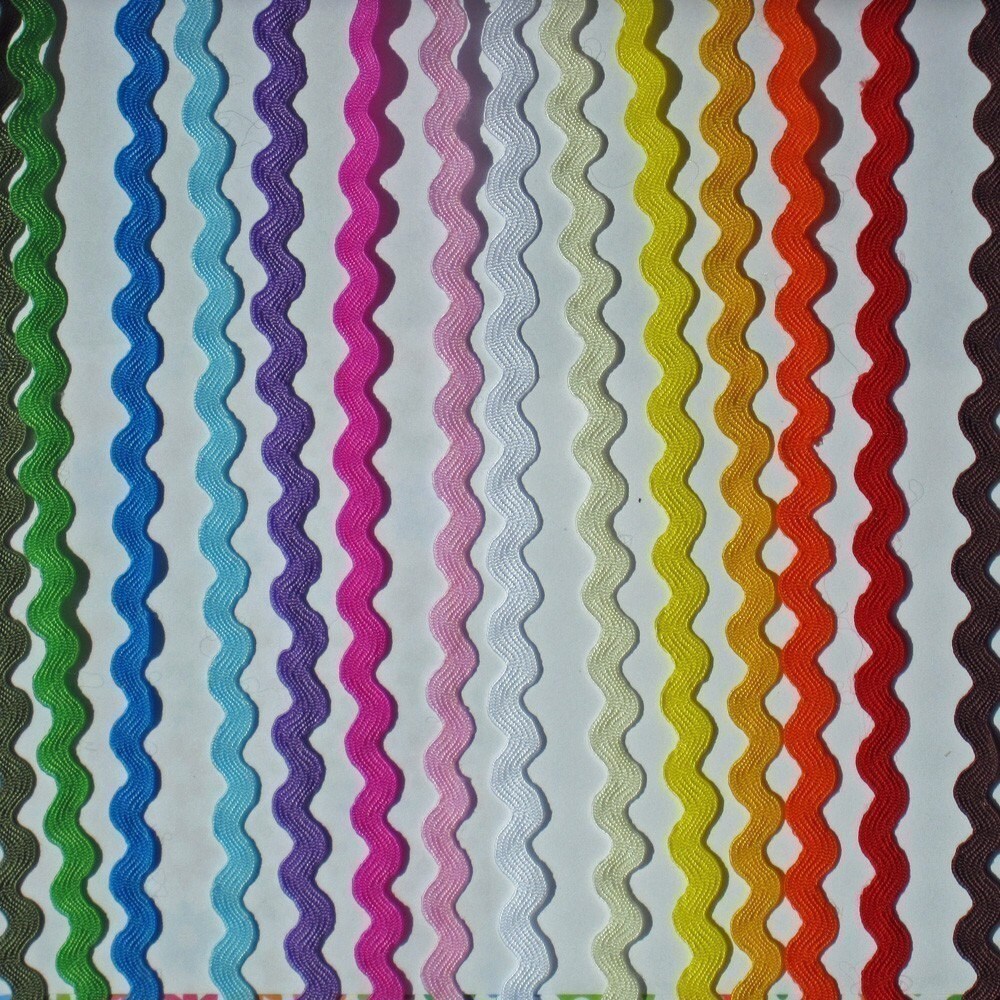 Ric Rac, Rick Rack, 5mm, 14 Colors, 2 yds. of each