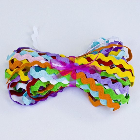 Jumbo Ric Rac Ideas 14 Yards of Jumbo Ric Rac, 1/2 Inch, 7 Colors, 2 Yds. of Each - Etsy
