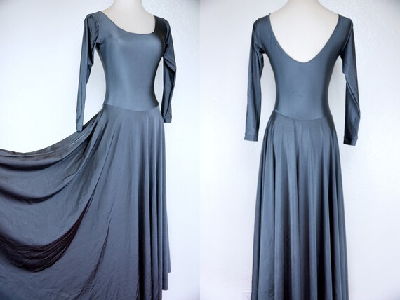 silver spandex dress