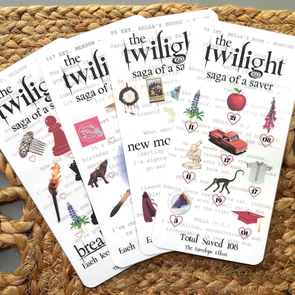 Twilight-Inspired Savings Challenge Series | Saga of a Saver | 4 Challenges for Cash Stuffing & Budget Binders