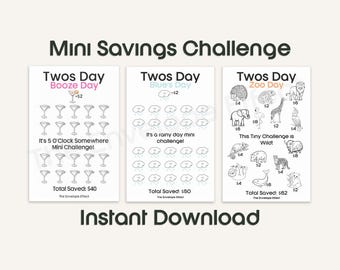 Tinywalsdiekicker Spar-Challenges - Set mit 3 digitalen Downloads | Mini-Spar-Challenge