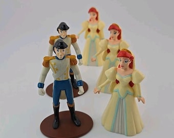 Vintage 90s Disney Applause Little Mermaid Ariel & Eric PVC Figure Lot of 5
