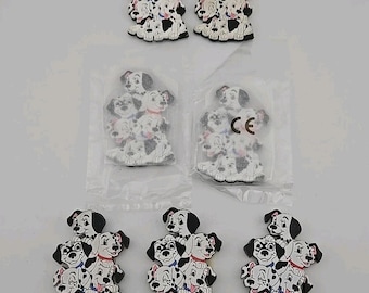 Lot of 7 Vtg Disney 101 Dalmatians Puppies Rubber Fridge Magnet Collector 90s