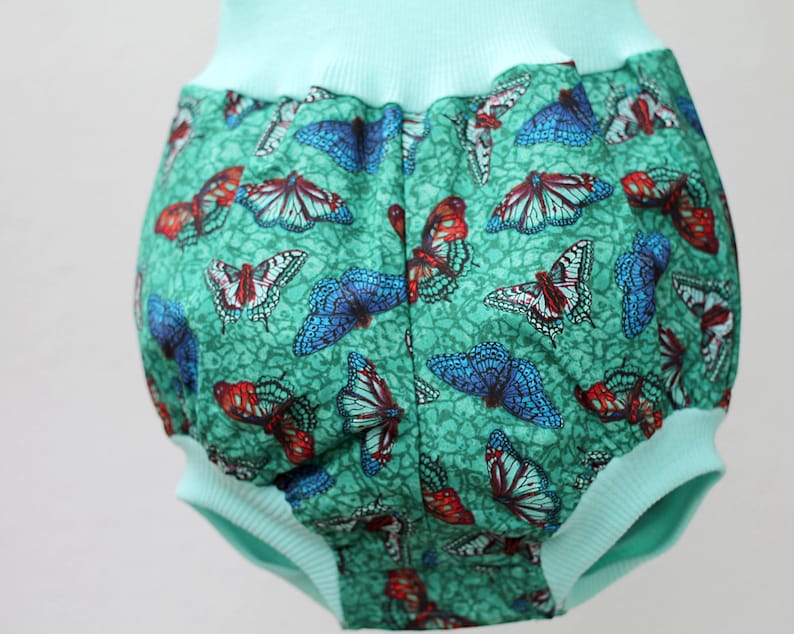 Aqua Butterfly Baby Bubble Romper Girl Baby Romper Unique Baby Clothes New Baby Girl Gift Baby Girl Clothes Hipster Baby Girl Outfit