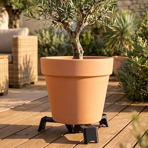 Topffüße Pflanzkübel | 3er Set | Wetterfest | Staunässe & Wurzelfäule verhindern | Blumentopf Füße Balkon Terrasse | 3D Druck | Germany