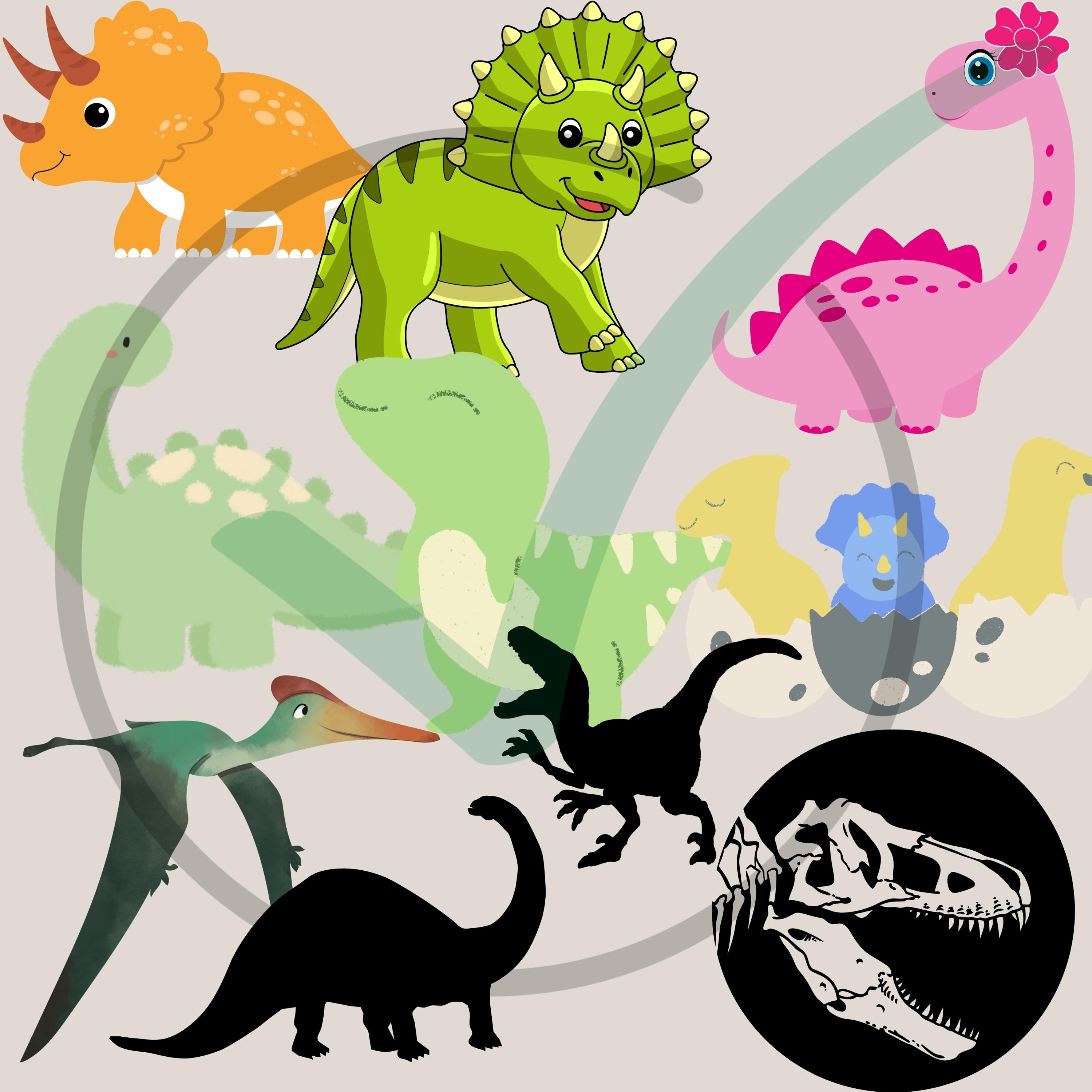 70 PNG Dinosaur Bundle | Cute Dino Clipart for Kids T-shirts, Party ...