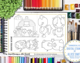 Barnyard Boogie - Digital Stamps by Alice Smith