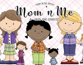 Mom and Me - Commercial Use Clip Art by Alice Smith