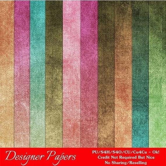 CLEARANCE - CU4CU Digital Papers | Fall Season Colors Pattern Papers 6 | Digital Designer Tool