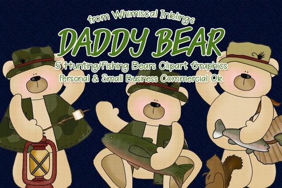 Daddy Bears - Whimsical Inklings Clip Art
