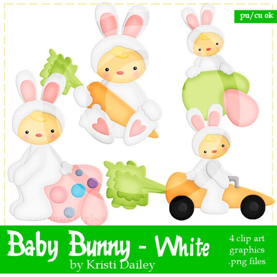 Baxter the Easter Bunny Clip Art