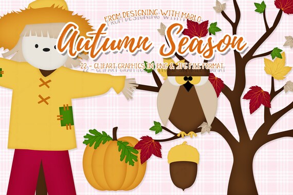 Autumn Season Clip Art Graphics