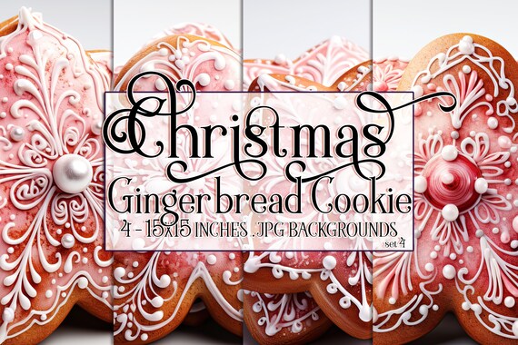 Christmas Gingerbread Cookie Watercolor 15x15 Backgrounds, Christmas Cookie, Cookies, Gingerbread man, Sublimation Gingerbread, Holiday