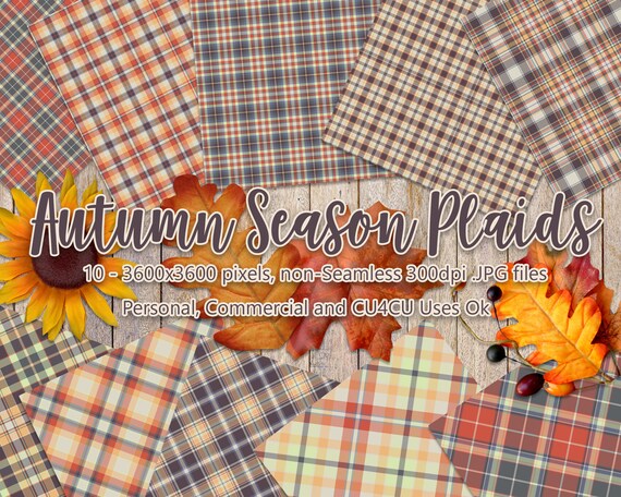 Autumn Season One - Plaid Backgrounds