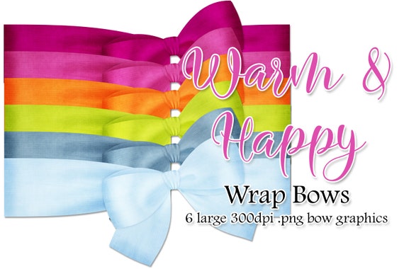 Wrap Bow Graphics | Warm & Happy Color Palette | Pretty Bow