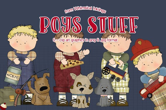 Boys Stuff - Clipart from Whimsical Inklings