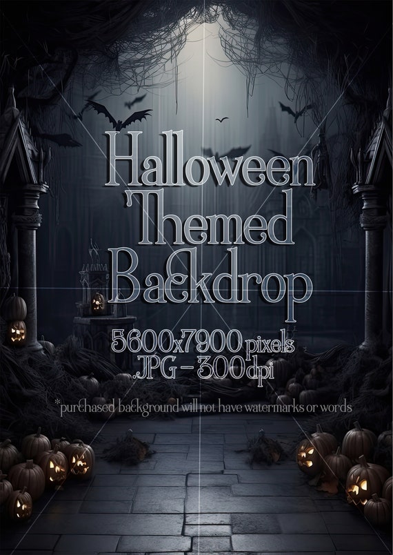 Spooky Halloween Backdrop Background | Halloween Background Mockup | Halloween Mockup | Product Mockup | Back drop | Fantasy Backdrop