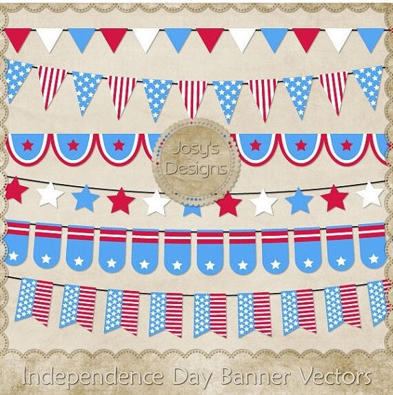 Independence Day Banners Vector Graphics
