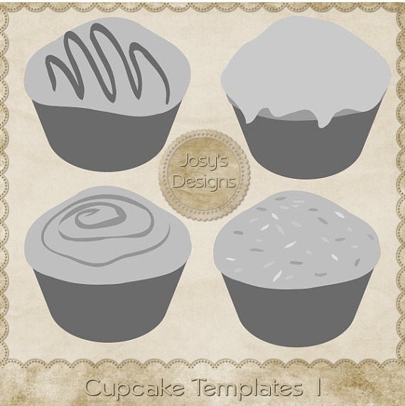 Cupcakes Layered Templates Pkg 1