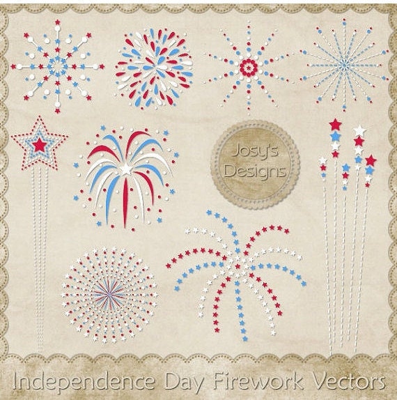 Independence Day Fireworks Vector Graphics | Adobe Illustrator