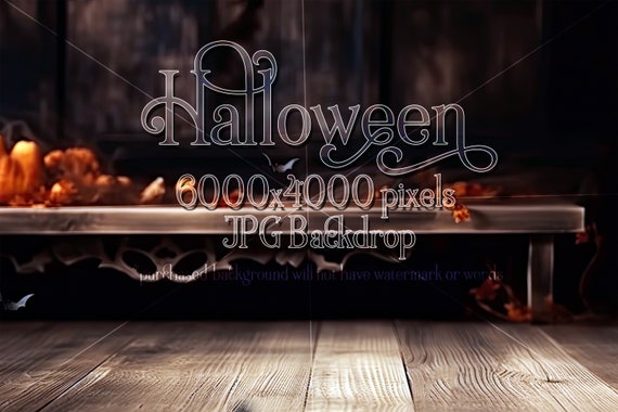 Halloween Product Background Mockup, Halloween Display Table, Table Top Wood Background, Product Background Mockup, Stock Mock Up, JPG
