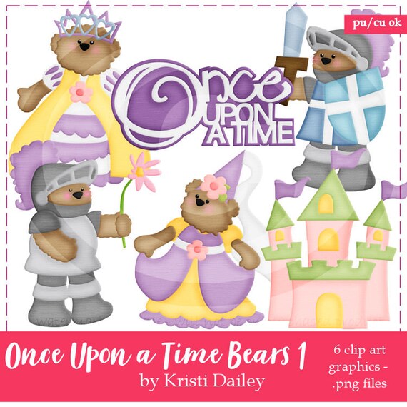 Once Upon a Time Bears Clip Art