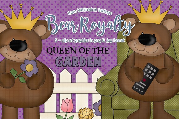 Bear Royalty - Clipart from Whimsical Inklings
