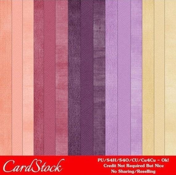 Macroon Hues Colors Cardstock, Digital Paper, Digital Scrapbook Paper, Purple Paper, Eggshell Paper, Pink Paper