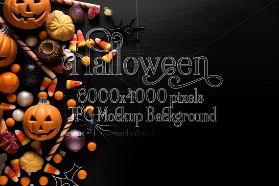 Halloween Mockup | Background Mockup | Stock Photo Mockup | Halloween Top View Table Mockup | Product Mockup | Halloween Background | b30
