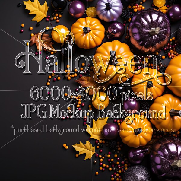 Halloween Mockup | Background Mockup | Stock Photo Mockup | Halloween Top View Table Mockup | Product Mockup | Halloween Background | b36