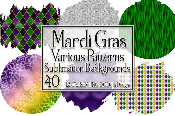 Mardi Gras Sublimation Graphics, Sublimation png, Sublimation backgrounds, Mardi Gras Sublimation Patterns, Mardi Gras png, Overlay