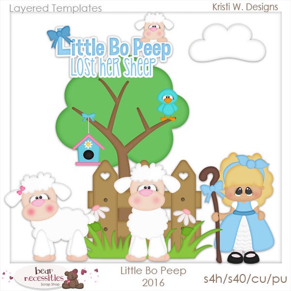 Little Bo Peep - Layered Templates by Kristi W Designs