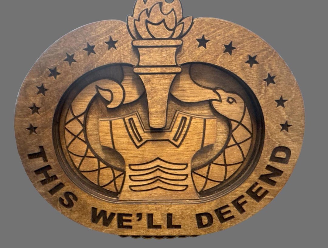 Wooden Layered U.S. Army Drill Sergeant Badge (11.5"x10") - Etsy