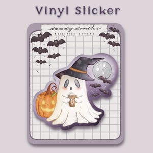 Holographic Vinyl Sticker : Halloween Lovers ~ Die Cut Stickers