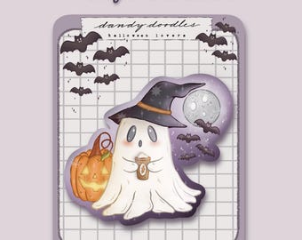 Holographic Vinyl Sticker : Halloween Lovers ~ Die Cut Stickers