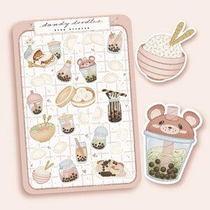 Doodle Sheets: Boba Bonanza ~ Planner Stickers