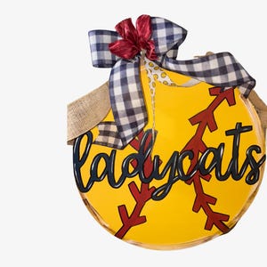 Softball Door Hanger