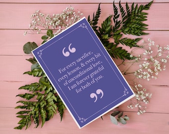 Custom Quote Card - Personalized 5x7 Digital Image with Your Personalized Text and Color Scheme