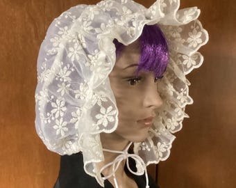 18th Century Acadian Cap - Bonnet “emily” - Etsy