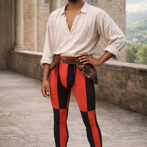 Medias renacentistas de algodón grueso y elastano unisex
