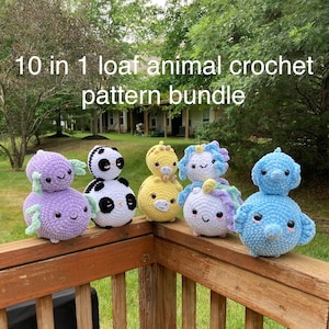 Tier Loaf Häkelanleitung: 10-in-1 Mama & Baby Set (PDF-Anleitung)