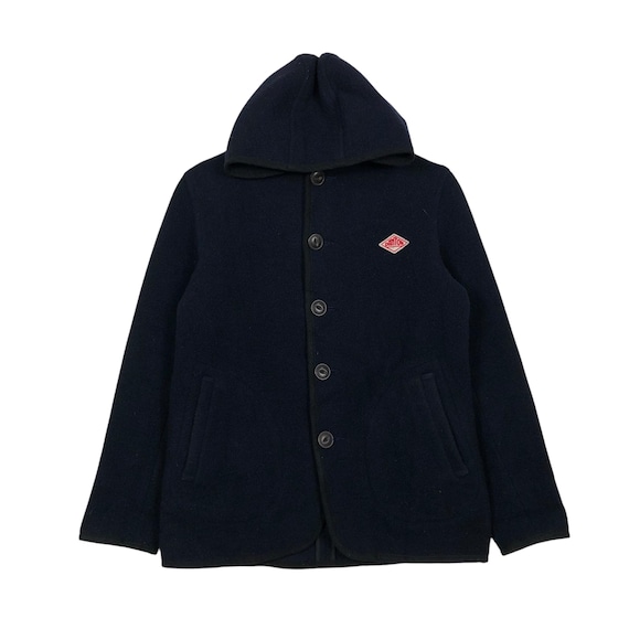 Vintage Danton Wool Hooded Jacket, Cropped Workwe… - image 1