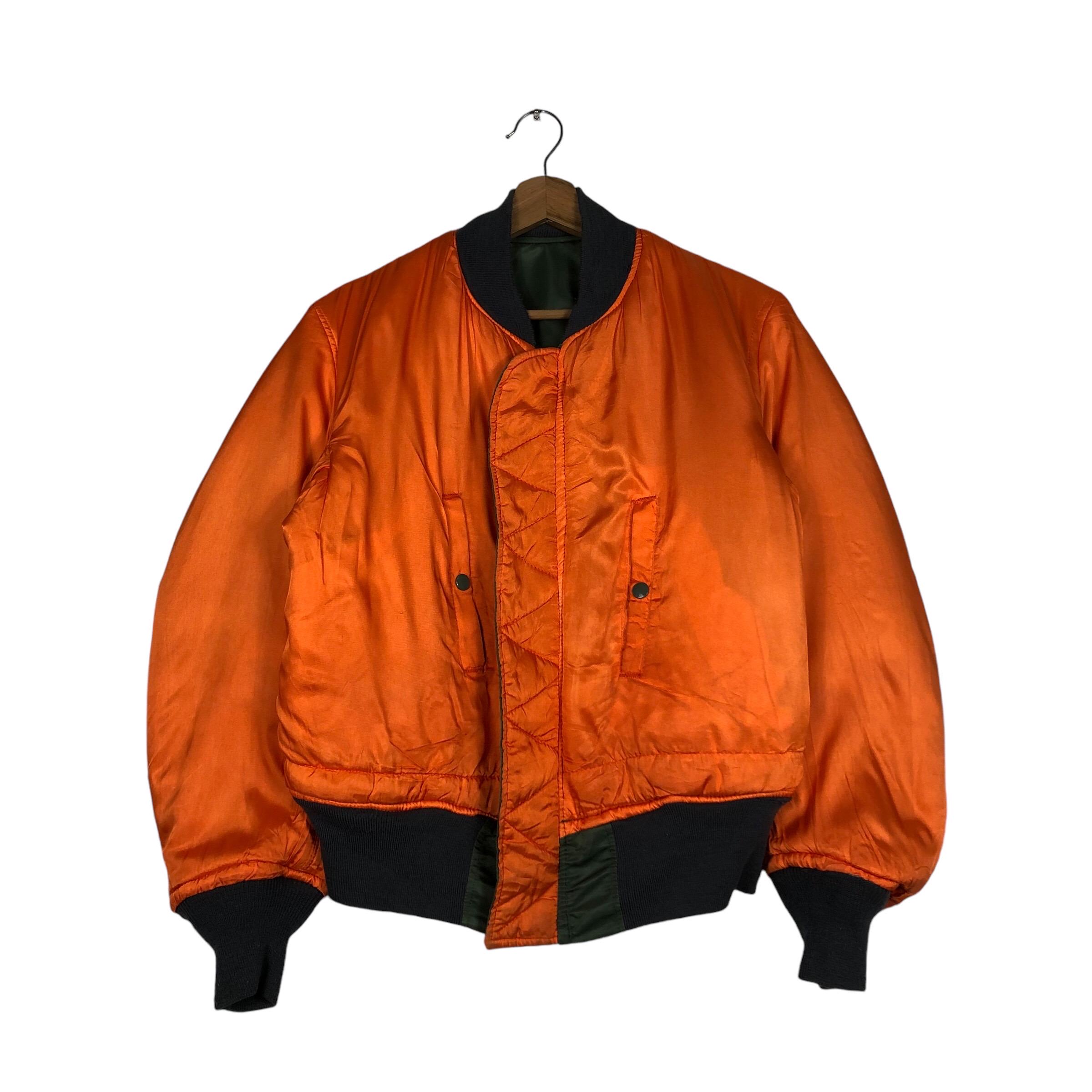 PICK!!! Vintage Ma-1 Reversible Bomber Jacket Avirex Ltd USA Small