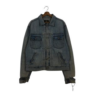 PICK!!! Vintage Distressed Denim Jacket Trucker Type 2 Double RL